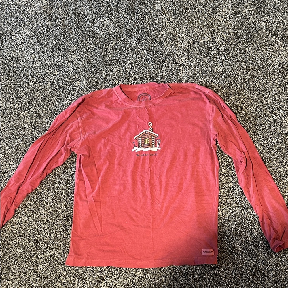 Life Is Good Women’s Red Long Sleeve Tee